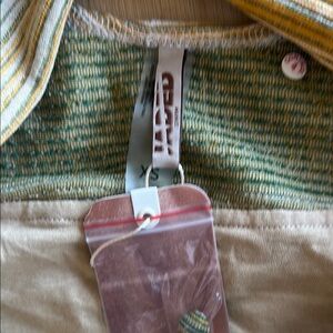 Jaded swimwear Green and Yellow Knit Top size xs new with tags